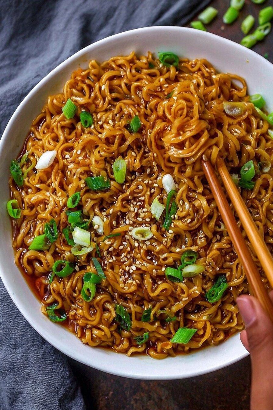 Easy Saucy Ramen Noodles (Vegan)