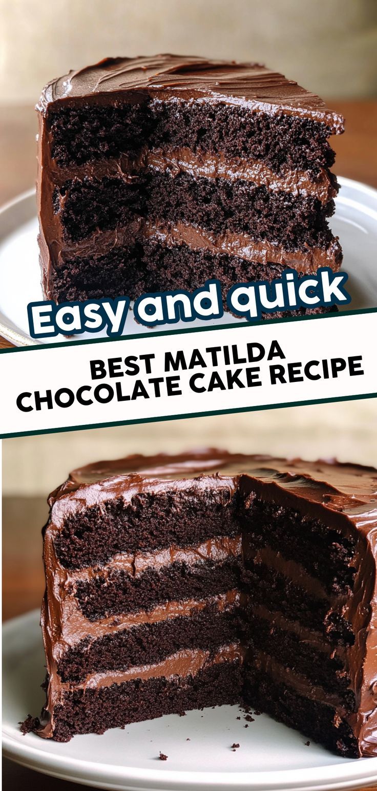 The Best Matilda Chocolate Cake
