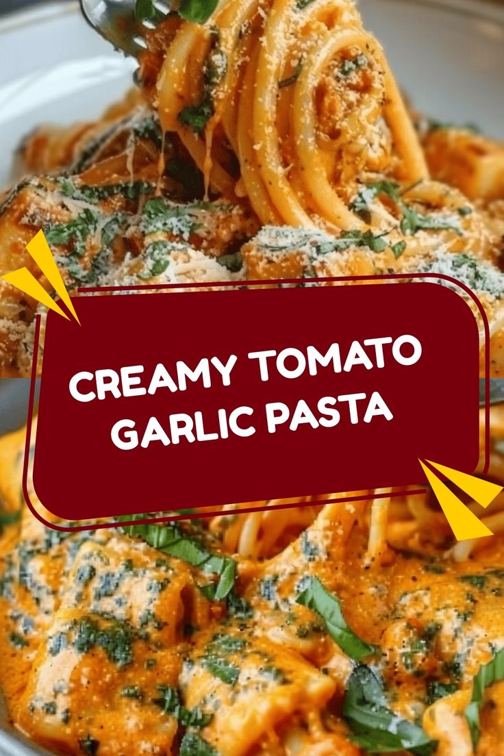 Creamy Tomato Garlic Pasta