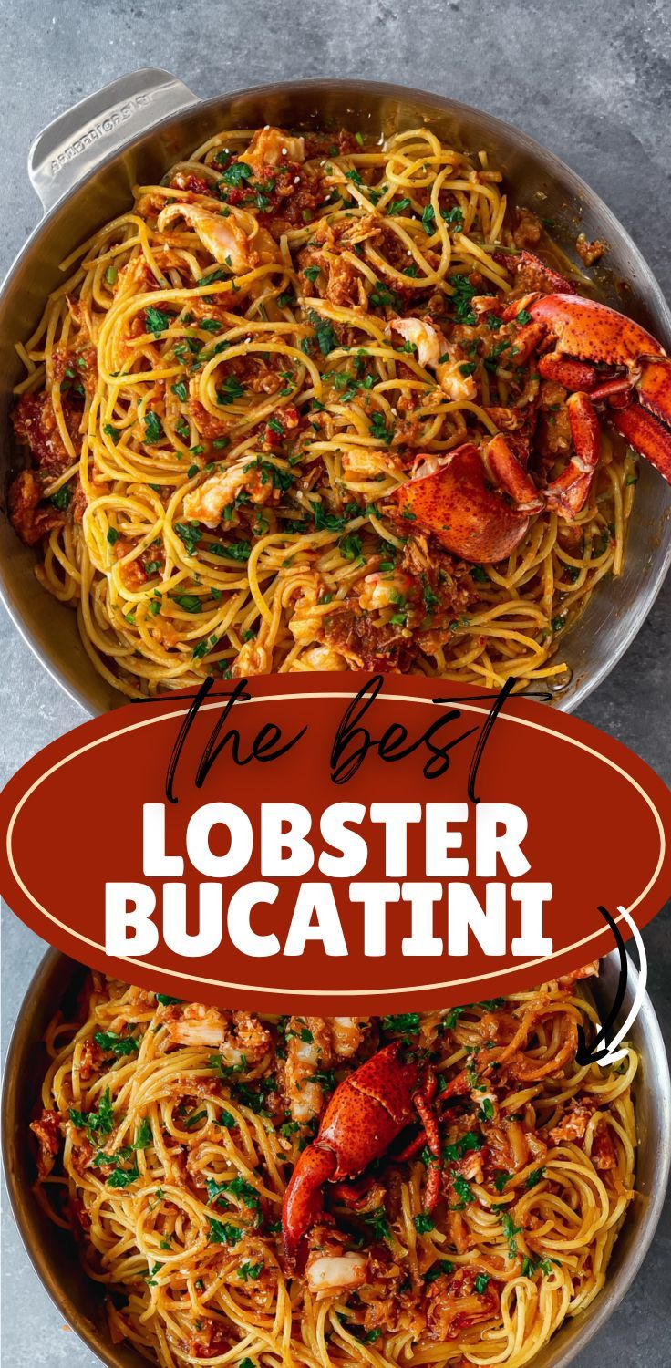 Lobster Bucatini with Garlic Butter Sauce